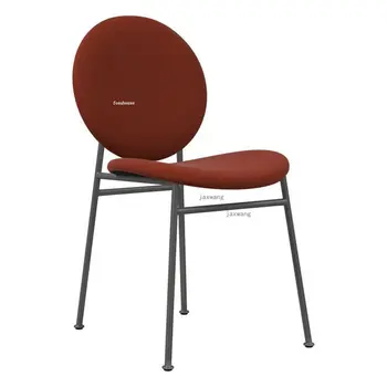 Скандинавските трапезни столове с дизайнерска облегалка за кафене за почивка, Десертни трапезни столове, съвременни мебели за всекидневна, стол E