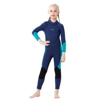 Детски костюми за гмуркане с дълъг ръкав 3 мм неопрен под формата на медуза, за термален сърфиране за деца