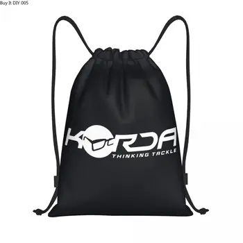 Чанта от съвсем малък с логото на Korda Fishing За жени И мъже, Сгъваема Спортна чанта за фитнес зала, Ваучер раници за рибар