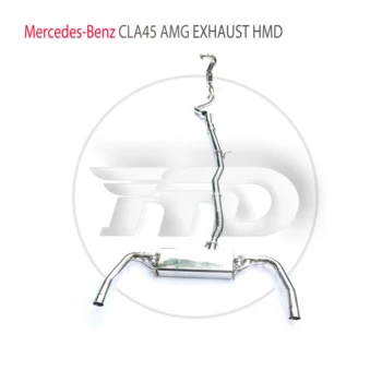 Изпълнението на изпускателната система HMD от неръждаема стомана Catback е подходящ за автомобилни ауспуси Mercedes Benz CLA45 AMG