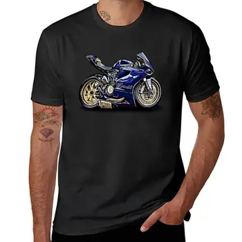 Нов анимационен филм на 2012 г. 1199, тениска с илюстрация на мотоциклет, тениска с блондинка, черни тениски, мъжки ризи с дълъг ръкав