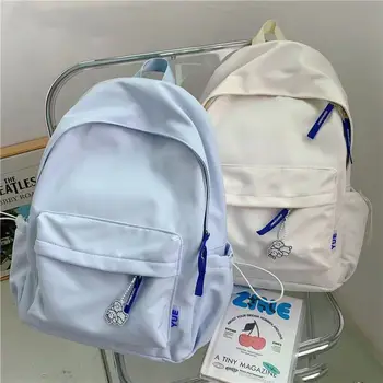 Чисто платно раница, просто раница за пътуване с Голям капацитет, Всекидневни японски студентски лаптоп, училищна чанта за студенти