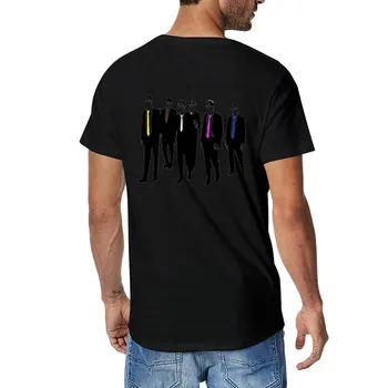 Нова тениска THE DOG PACK, тениски по поръчка, създайте свои собствени тениски по поръчка, реколта дрехи, черна тениска, плътно прилепнали тениски за мъже