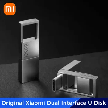Оригинален метален U-диск Xiaomi с двоен интерфейс 64G 128G Памет USB 3.2 Type-C Интерфейс, Мобилен телефон, компютър, Взаимно прехвърляне на