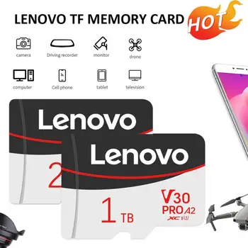 Lenovo V30 2 TB 1 TB SD Карта с памет A2 Micro TF/SD Карта 256 GB Камера/видео рекордер/Дрон SD/TF Flash карти памет от 128 GB Адаптер за SD карта