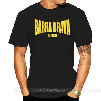 Тениска Barra Brava Boca -Тематична тениска фенове La 12 Juniors Ultras Torcida Hooligans от 100% Памук, Евтина тениска с къс ръкав