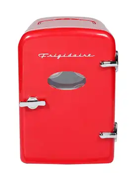 Мини-хладилник Frigidaire в Ретро стил, много голям, на 9 кутии, EFMIS175, червен