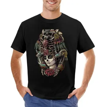 Ден на мъртвите (на Древните пазители) Тениска, тениски по поръчка, черна тениска с къс ръкав, мъжки дрехи