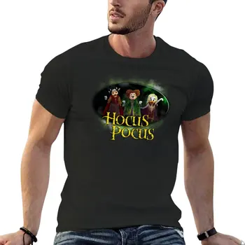 Нова тениска Hocus pocus Sanderson sisters Minnie Daisy Clarabelle, тениски по поръчка, черна тениска, мъжки ризи
