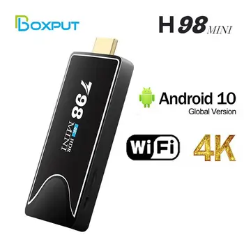 H98 Mini Smart Fire TV Stick H313 TV BOX Android 10 2G16G 2,4 G 5G WIFI DLNA медия плеър за Видео 4K TV Dongle Приемник BT4.0 X96S
