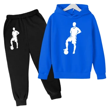 Футболни Комплекти, детски дрехи За момчета и момичета Модерни Спортни костюми, Блузи, Жилетки + панталони Дрехи За момчета