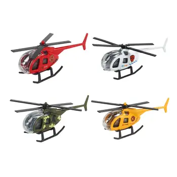 Малък Хеликоптер от лят под налягане сплав, подарък за рожден ден за деца, Детски подарък за празник, Играчка самолет, метална модел