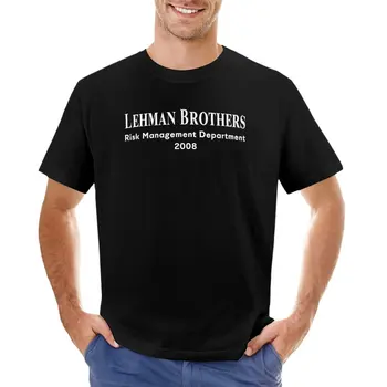 Тениска Отдел управление на риска на Lehman Brothers 2008, забавни тениски, тениска, къси мъжки тениски с графичен дизайн, комплект