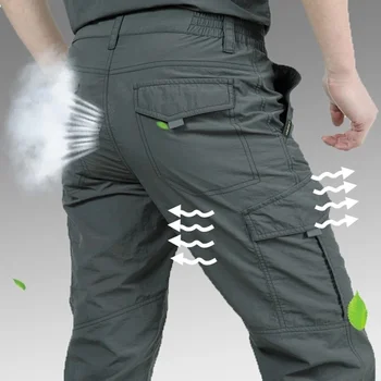 Dr. Военно-тактически Панталони-карго, Мъжки Водоустойчиви Дишащи бързо съхнещи Леки Дълги Панталони, Мъжки Ежедневни Тънки Панталони