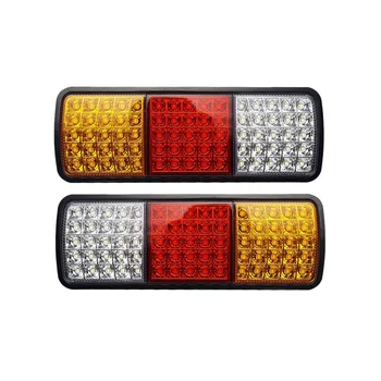 2 елемента В 12 75 led непромокаеми задните светлини за камиони, микробуси, автобуси, ремаркета, сигнали, указатели, стоп-сигнали, светлини заден ход