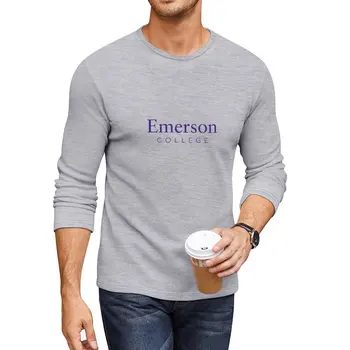 Нова дълга тениска с логото на колеж Емерсън, празни тениски, дрехи с аниме, скъпа дрехи, мъжки тренировочная риза