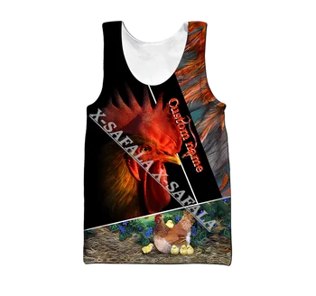 Мъжка риза с 3D принтом петли и животни, жилетка в стил Харадзюку, модна тениска без ръкави, лятна градинска дрехи, върховете на бретелях-5