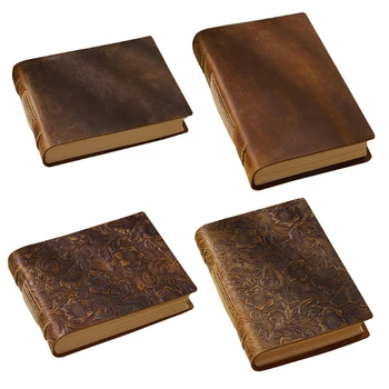 Изискан Ретро кожен бележник, Античен албум за плътност, ръчно изработени, бизнес подарък