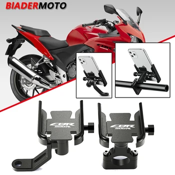 Аксесоари За мотоциклети Лост за Обратно виждане Притежател на мобилен телефон, GPS Поставка за монтиране на Стена За Honda CBR500R CBR 500R CBR500R 2011-2023