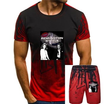 Мъжки t-shirt Remington Стийл 80 's Show, модни летни потници - 3XL, дамска тениска