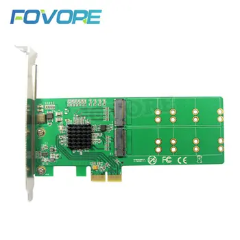 Адаптер PCI Express M2 PCIE M2 SATA Адаптор SSD M. 2 SATA-Base B ключ Четирите Пристанища M2 към адаптер PCIE PCI-E X1 Marvell 88se9235 с чип