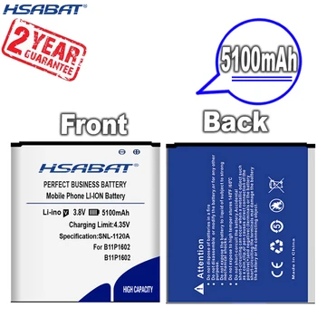 Новият пристигането на [HSABAT] 5100 mah Взаимозаменяеми Батерия B11P1602 за ASUS Zenfone Go 5 