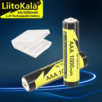 4-50 бр LiitoKala Ni-10/ААА 1,2 НА 1000 mah AAA NI-MH Акумулаторна Батерия За Самобръсначка Фенерче Помещение NIMH, Предварително заредена Батерия