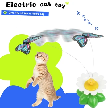 Електрическа играчка-закачка за котки, аксесоари за домашни любимци, интерактивен образователен инструмент тип трептене, съвети за бързо реагиране