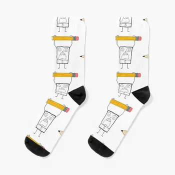 Чорапи Doodlebob, чорапи смешни happy socks, движещи се мъжки чорапи