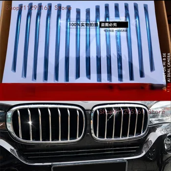 Аксесоари 14 бр. подходящ за 2008-2018 BMW X5 F15 хромирани окото решетка СКАРА, тампон върху броня, формоване, гарнитура капак