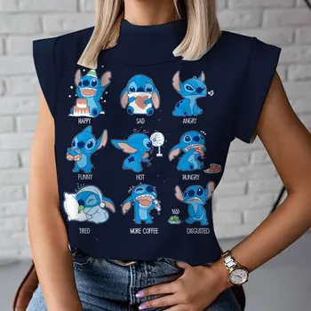 Лятна Дамска Свободна Универсална жилетка с принтом 2023 година в стил Харадзюку, Нова тениска за момичета от аниме 