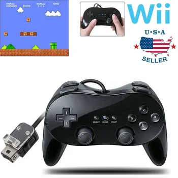 1/2 бр. Нов кабелен класически контролер Геймпад Игри джойстик за конзолата Wii Classic от Второ поколение