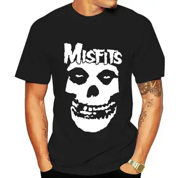 Kaus hitam Misfits Размери S, M, L, XL, 2XL klasik Fiend