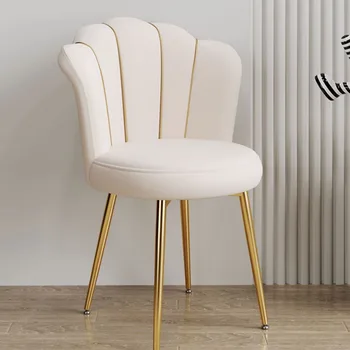 Мобилни Трапезни столове за всекидневна Дизайнер Салон Ергономичен Тоалетка Трапезни Столове Бели Шезлонги, Мебели за тераса