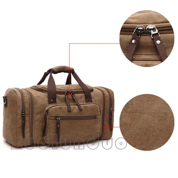 Раница-Месинджър, Новата Модерна чанта за пътуване на открито, Мъжки Преносима Холщовая Ежедневна чанта с Голям капацитет, чанта за съхранение на багаж