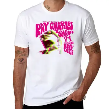 Нова тениска с изображение на Рей Чарлз, тениска с аниме 