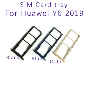 Нова Тава за sim-карти за Huawei Y6 2019, Притежателят на Слота за СИМ-карти, Дубликат Част