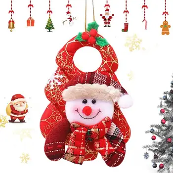 Плюшена декорация за Коледната елха, Коледни украси за коледната Елха, висящи интериор от мек плат, създаващ коледно настроение за