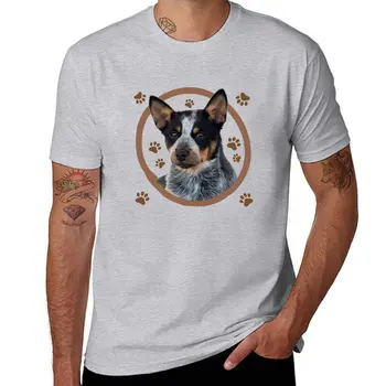Blue Heeler Австралийски говеда куче е Забавна тениска за кучета, графични тениски, естетична дрехи, скъпа дрехи, мъжки забавни тениски