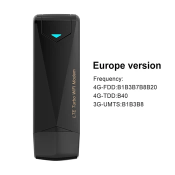 Безжичните 4G LTE Turbo рутер 150 Mbit/s, 4G Портативен WiFi рутер с две външни антени, европейската версия за лаптоп, настолен КОМПЮТЪР