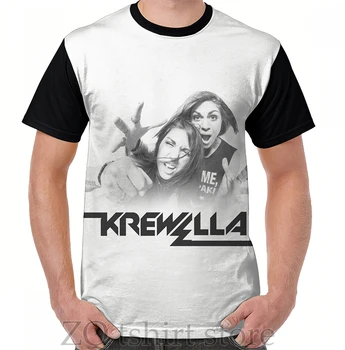 Krewella # 1, графична тениска, мъжки блузи, дамски тениска, мъжки тениски с забавни принтом и кръгло деколте с къс ръкав