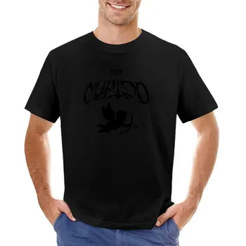 tini stoessel - тениска cupido with an angel (черно), ново издание, мъжки памучни ризи