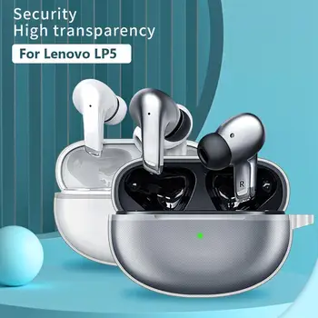 Преносими зарядно устройство ще захранване кутия, защитно покритие за защита от надраскване, мек калъф за безжични слушалки от TPU, разменени калъф за слушалки Lenovo LP5