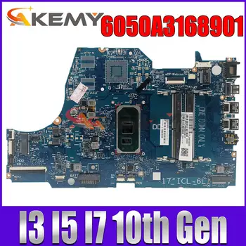 За HP 17-BY СЕРИЯ INTEL CORE I3 I5 I7 процесор на 10-то поколение дънна платка ЗА ПРЕНОСИМИ КОМПЮТРИ L87451-001 DDR4 6050A3168901 дънна Платка L87451-501/601