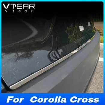 Vtear Покритие на задната врата на колата Декоративна ивица на вратата на багажника Външни детайли за стайлинг Аксесоари за автомобили Toyota Corolla Cross 2022 2023