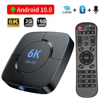 Android TV Box Android 10 4 GB 32 GB 64 GB 6K TV BOX H. 265 мултимедиен плейър 3D Видео 2,4 Грама на 5 Ghz Wifi Bluetooth Smart TV Box телеприставка