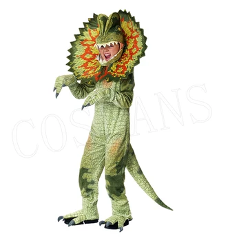 Коледен костюм за момчета и момичета, ролеви игри, подпори за карнавал за Хелоуин, набор на динозаврите Трицератопсов, детско боди