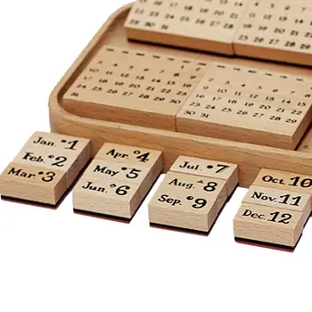 Календар, дървени печати, многофункционални занаяти собствените си ръце, за рисуване, за да проверите за scheduler