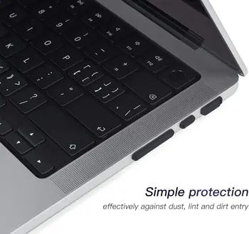 Защита от прах и Мръсотия, Силиконови Тапи за MacBook Pro 14 инча A2442 A2779 и MacBook Pro 16 инча A2485 A2780 Apple M1 M2 Pro/Max