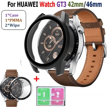 Смарт гривна Калъф за часа Huawei Watch GT3 42 мм/46 мм Екран от Фолио PMMA Защитна Рамка за часа Huawei GT 3 Каишка
